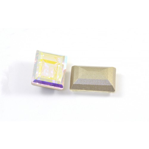 Swarovski rectangle 14x10 mm cristal ab(4527)